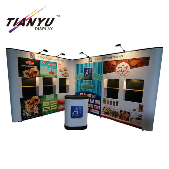 Pop up Trade Show Menampilkan Fabric Banner Booth Dijual