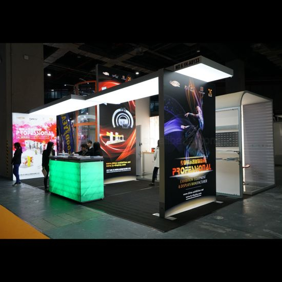 Direct Factory Dijual Frameless Fabric ganda sisi Aluminium Bingkai Iklan LED Light Box Booth