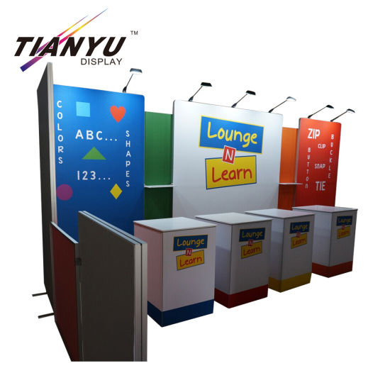 20ft Fabric Ketegangan Tampilan Aluminium Dinding Exhibition Booth