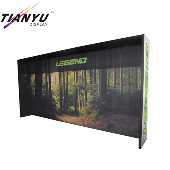 Aluminium Trade Show Backdrop berdiri Lurus Trade Show Booth