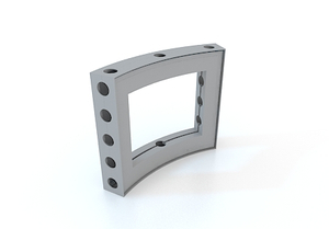 M-series anodized aluminium Curved Frame 1/16