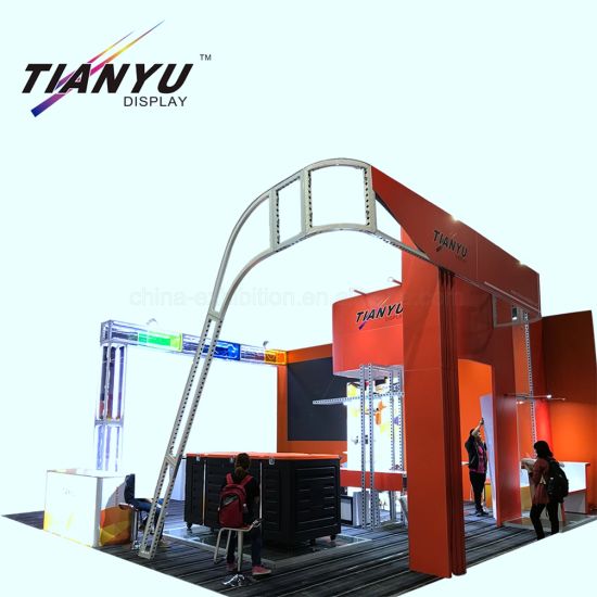 5X6 m Cina Modular Reusable Stable Aluminium Pameran Tampilan Stand Booth untuk Sema Show