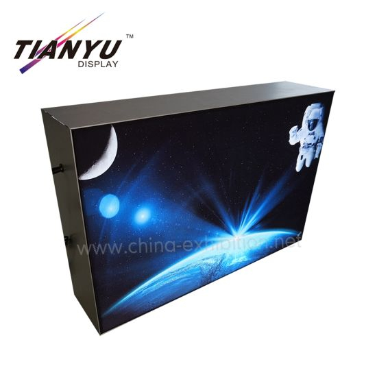 Tekstil kain Frameless Penayangan Iklan LED Backlit Lightbox untuk Window Tampilan Iklan