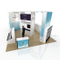 High Quality 10 20 Arch Exhibition Booth Desain Expo Stand dengan Kabinet