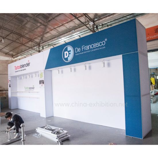 10X20FT Desain Pameran Pameran Booth Pameran Aluminium Cina Murah untuk Pameran