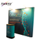 Pameran portabel Booth Dinding Stand Banner Lurus Backdrop Tension Fabric Pop up Tampilan untuk Trade Show