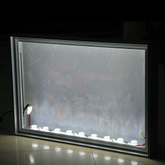 Tampilan aluminium Profil LED Light Picture Seg Bingkai Single-Sided Frameless Fabric Light Box