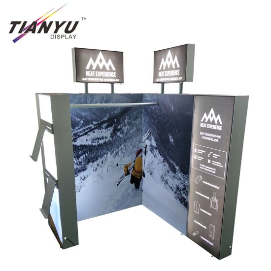 Disesuaikan Snow Mountain Fabric Pencahayaan Box 3x3m pameran Menampilkan Dagang Tampilkan Sistem
