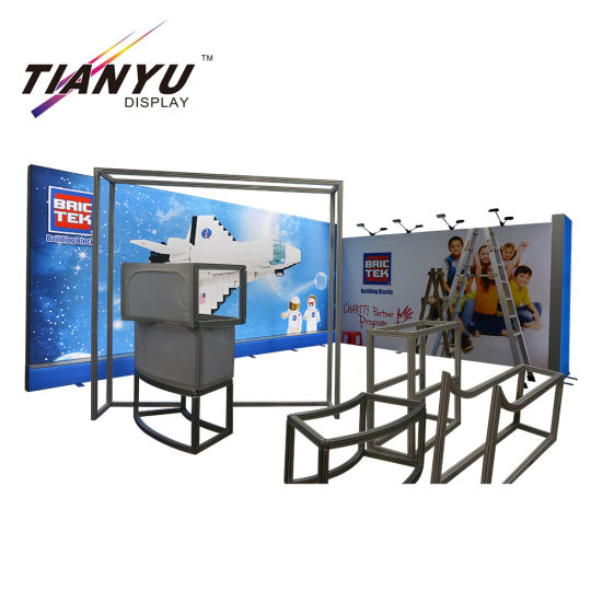 Aluminium portabel Show Perdagangan Tampilan Modular Pameran Booth 2X2