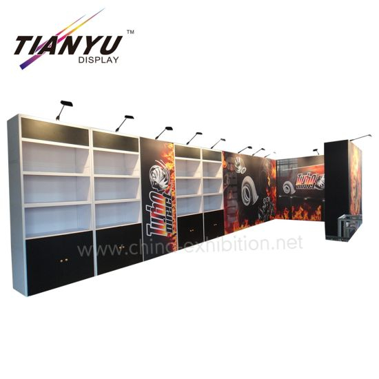 Desain Booth Pameran 4X8m Kustom dengan Acrylic Panel