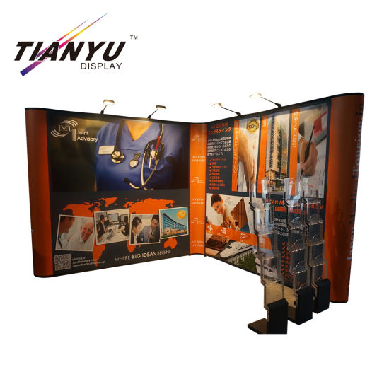 Trade Show Folding Booth Pop up Banner Pameran Tampilan Berdiri