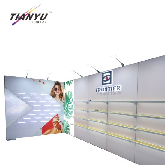 Tianyu Penawaran Pameran Stand Portabel Desain Trade Show 20x20 Daur Ulang Booth