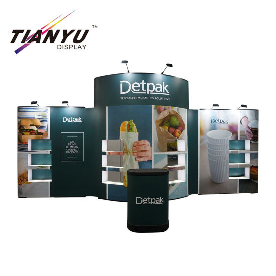 Disesuaikan Lurus dan Aluminium Cover Pop up Stand Banner