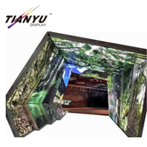Tian Yu Do Kustom Pameran Booth Desain Digunakan dalam Bentuk Berbeda Aluminium Fabric LED Light Box